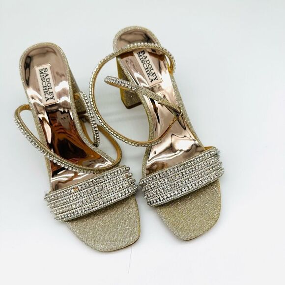 Badgley Mischka Becca Strappy Block Heel - Picture 1 of 9